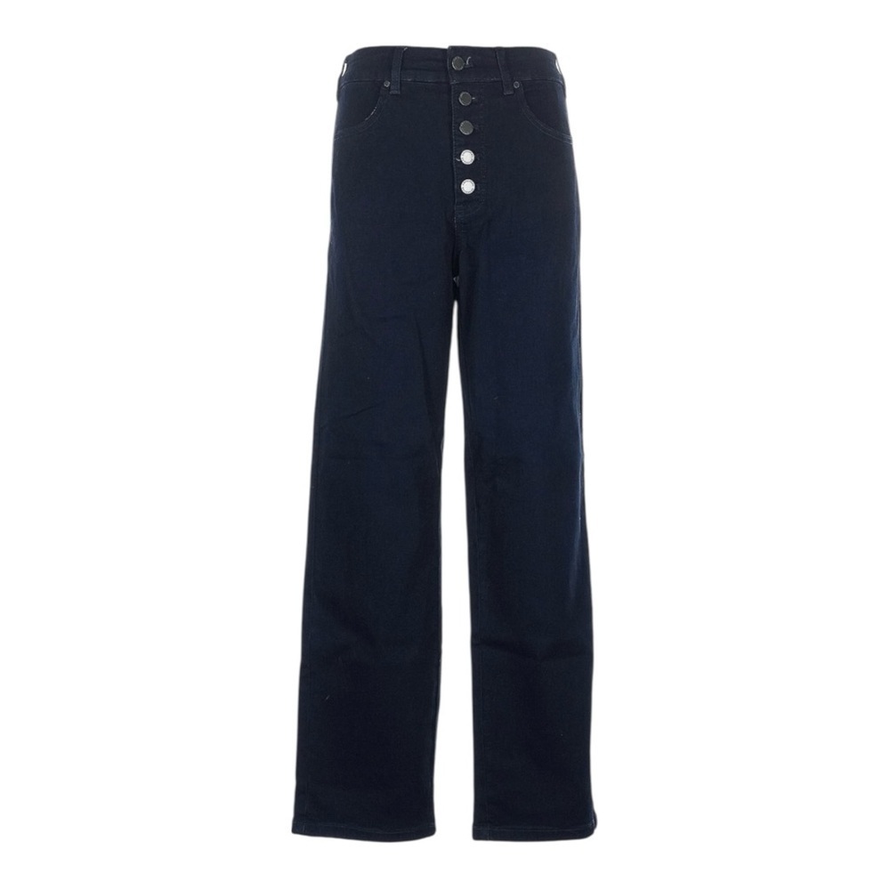 Universal Standard Dolly High Rise Straight Leg Jeans Button Fly Indigo 8 NWT